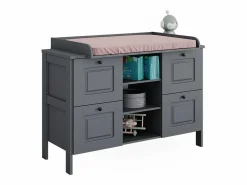 Vicco Mueble cambiador 133x70x98.4 ajaton Gris New