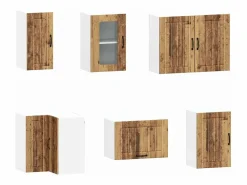 vidaxl Mueble cocina Kalmar madera vieja 11 pzas madera contrachapada Color natural claro Best