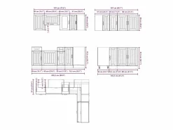vidaxl Mueble cocina Kalmar madera vieja 11 pzas madera contrachapada Color natural claro Best