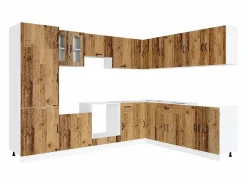 Mueble cocina Kalmar madera vieja 14 pzas madera contrachapada^vidaxl Discount
