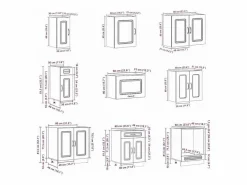 Mueble cocina Kalmar madera vieja 14 pzas madera contrachapada^vidaxl Discount