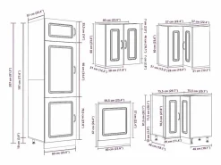 Mueble cocina Kalmar madera vieja 14 pzas madera contrachapada^vidaxl Discount