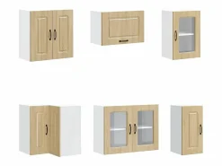 Mueble cocina Kalmar roble sonoma 11 pzas madera contrachapada^vidaxl Best