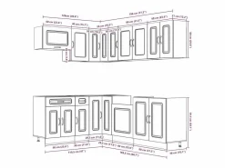 Mueble cocina Kalmar roble sonoma 11 pzas madera contrachapada^vidaxl Best