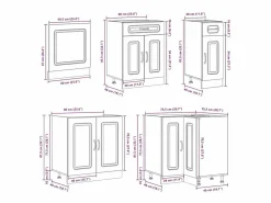 Mueble cocina Kalmar roble sonoma 11 pzas madera contrachapada^vidaxl Best
