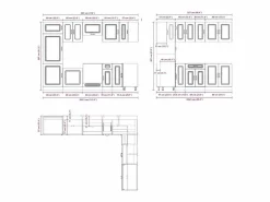 vidaxl Mueble cocina Kalmar roble ahumado 14 pzas madera contrachapada Color natural claro Outlet