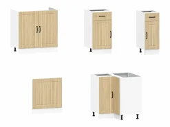 vidaxl Cocina Completa|Mueble cocina Kalmar roble sonoma 11 pzas madera contrachapada