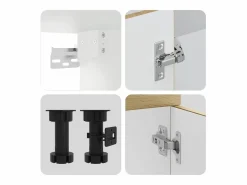 vidaxl Cocina Completa|Mueble cocina Kalmar roble sonoma 8 pzas madera contrachapada
