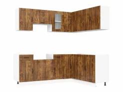 Mueble cocina Kalmar roble ahumado 11 pzas madera contrachapada^vidaxl Online