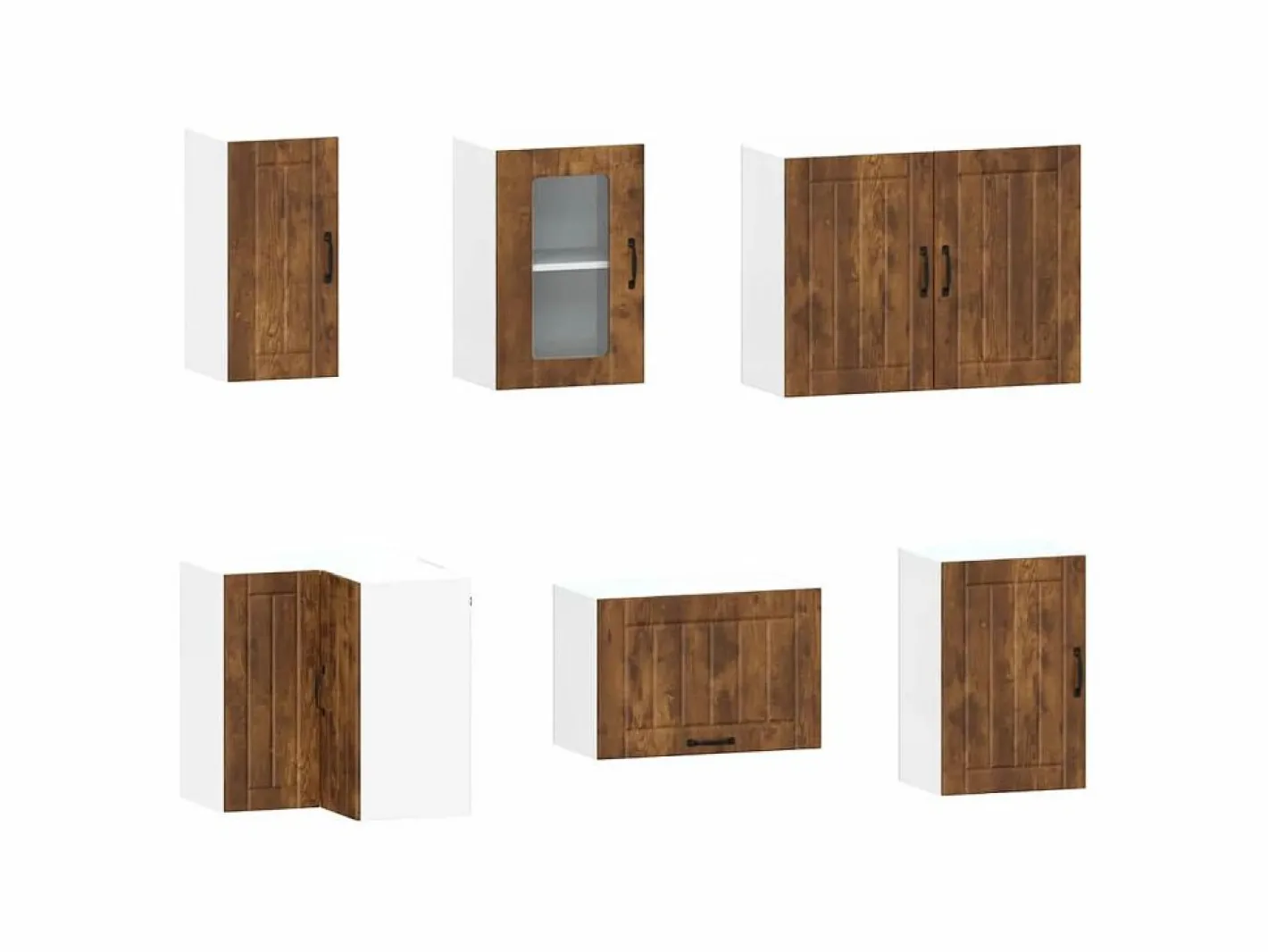 Mueble cocina Kalmar roble ahumado 11 pzas madera contrachapada^vidaxl Online