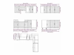 Mueble cocina Kalmar roble ahumado 11 pzas madera contrachapada^vidaxl Online