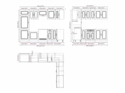 vidaxl Mueble cocina Kalmar sonoma 14 pzas madera contrachapada Gris Best