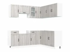 Mueble cocina Kalmar sonoma 11 pzas madera contrachapada^vidaxl