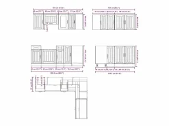Mueble cocina Kalmar sonoma 11 pzas madera contrachapada^vidaxl