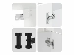 vidaxl Cocina Completa|Mueble cocina Lucca brillo 11 pzas madera contrachapada