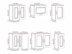vidaxl Cocina Completa|Mueble cocina Lucca hormigón 11 pzas madera contrachapada