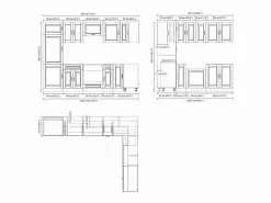 vidaxl Cocina Completa|Mueble cocina Porto madera vieja 14 pzas madera contrachapada