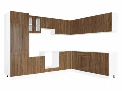 vidaxl Mueble cocina Porto roble marrón 14 pzas madera contrachapada Color natural claro Hot