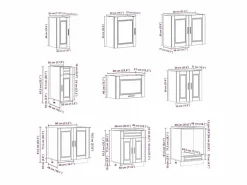 vidaxl Mueble cocina Porto roble marrón 14 pzas madera contrachapada Color natural claro Hot