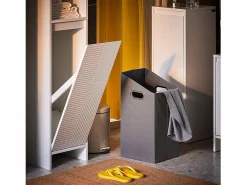 Mueble Columna de Baño Armario Alto para Baño Estanterías BZR158-W ES^Sobuy Best