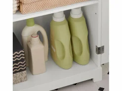 Mueble Columna de baño Armario para baño con 5 Estantes Estanterías de baño Medidas: 60x30x160cm BZR44-W ES^Sobuy New