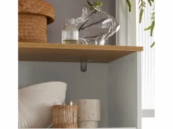 Mueble Columna de baño Armario para baño con 5 Estantes Estanterías de baño Medidas: 60x30x160cm BZR44-W ES^Sobuy New