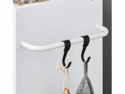 Sobuy Cesto De Ropa|Mueble Columna de Baño con 1 Compartimento Armario Alto BZR159-W ES