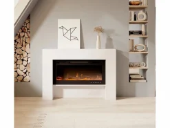 Mueble con chimenea para Salón comedor en 127,4x21x86,6cm Candela^MB Muebles Bonitos Best