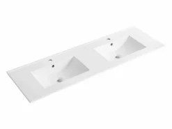 Mueble con lavabo empotrado - Color natural claro y negro - 150 cm - LANNICK^Vente-unique Sale