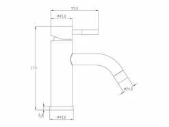 Vente-unique Conjunto De Baño|Mueble con lavabo simple de roble - Lavabo redondo de apoyo, espejo y grifo - 93 cm - ZARENO