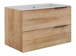 Mueble con un lavabo y columna - - 80 cm - NISAYA^Vente-unique New