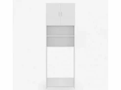 Mueble cubre lavadora salvaespacio de columna con 2 puertas y 2 estantes^AHD Online