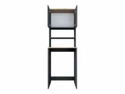 Mueble cubrelavadora compacto con armario y estantes KD101 - Negro^Hanah Home Sale