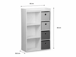 Mueble de almacenamiento para niños 4 cestas^Sweeek Best