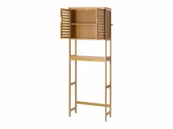 Mueble de Almacenamiento para WC SucceBuy, Almacenamiento Encima del Inodoro o la Lavadora, Armario de Baño que Ahorra Espacio, Natural Marru00f3n Clearance