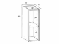 Mueble de baño 140 cm (2x 60 + 20) con encimera superior + patas para mueble, color: Roble Claro, 140 x 46 x 80,7 cm Marru00f3n New