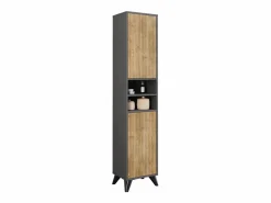Vicco Mueble de baño antracita/roble de montaña 38x30x180 leano Gris antracita Sale