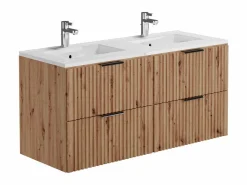 Mueble de baño bajo lavabo, natural claro, An120 cm, ZEVARA^Vente-unique