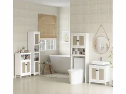 Mueble de baño Cataleya con 2 puertas /natural 90x60x30 cm^Homcom Best