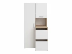 Mueble de baño con 3 armarios y una columna - L92 x Alt. 184 cm - ERKANO^Vente-unique Clearance