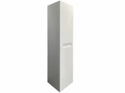 Vente-unique Mueble de baño con doble lavabo y columna, 120 cm, , SELITA Blanco New