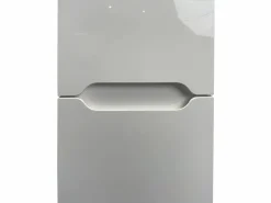 Vente-unique Mueble de baño con doble lavabo y columna, 120 cm, , SELITA Blanco New