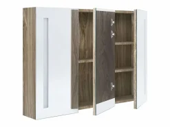 Mueble de baño con espejo LED color roble 89x14x62 cm^vidaxl Clearance