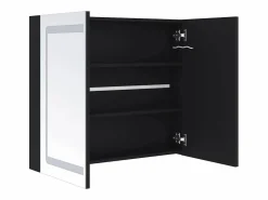 Mueble de baño con espejo LED 80x12,2x68 cm^vidaxl