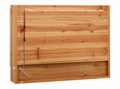 Mueble de baño con espejo LED MDF roble 80x15x60 cm^vidaxl Outlet