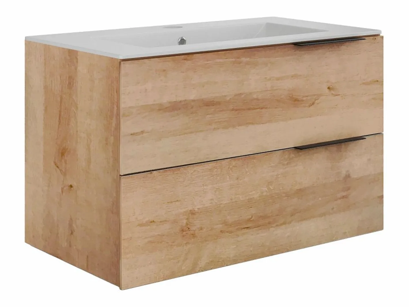 Vente-unique Mueble De Baño Simple|Mueble de baño con lavabo simple - - 80 cm - NISAYA