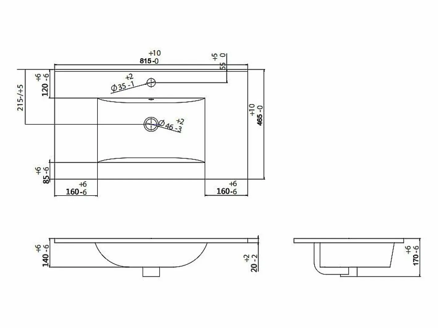 Vente-unique Mueble De Baño Simple|Mueble de baño con lavabo simple - - 80 cm - NISAYA