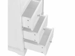 ModernLuxe Mueble De Baño Simple|Mueble de baño con lavabo de cerámica - 1 puerta y 3 cajones - (grifo no incluido)