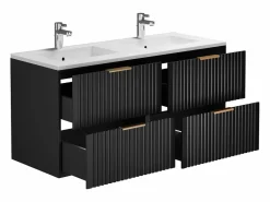 Mueble de baño con lavabo encastrado y columna, , An120 cm, ZEVARA^Vente-unique Discount
