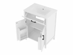 Mueble de baño con patas - con lavabo de cerámica - 2 puertas - (grifo no incluido)^ModernLuxe Best